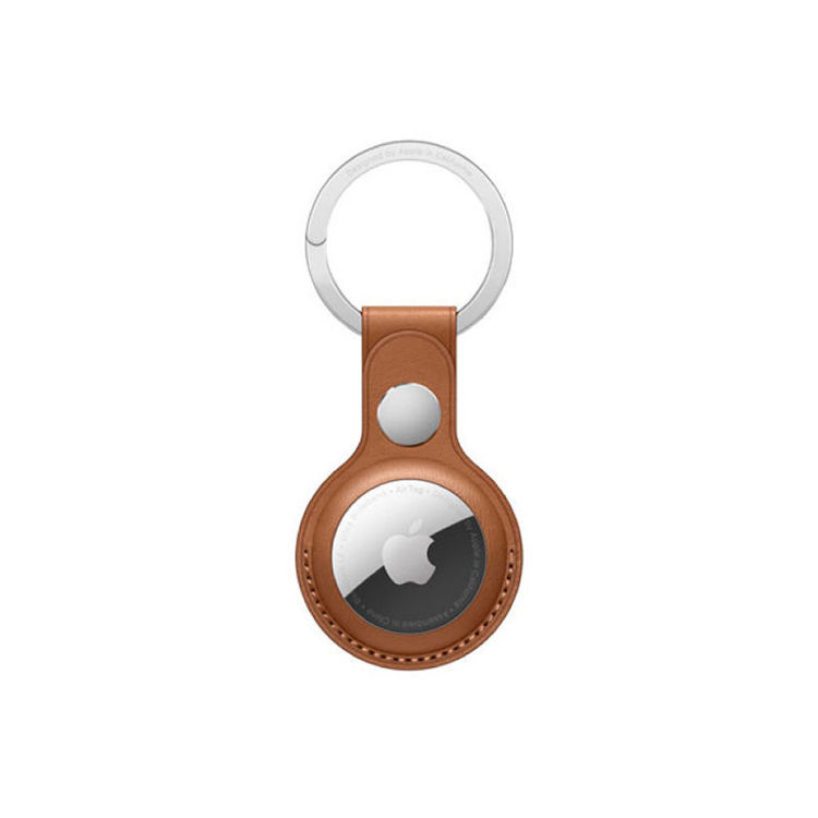 صورة Apple AirTag Key Ring Saddle Brown