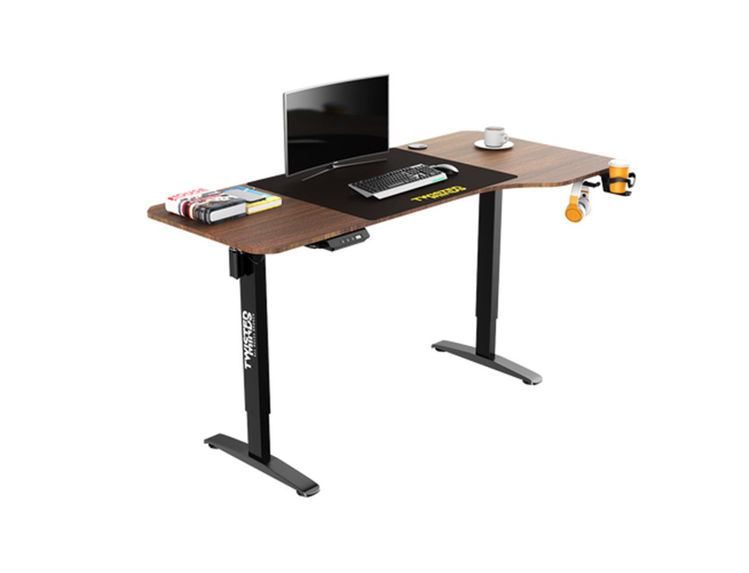 Picture of Twisted Minds T Shaped Gaming Desk Electric-Height Adjustable Right