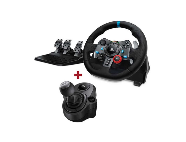 صورة Logitech Driving Force G29 Racing Wheel for PS5 -PS4-PS3 and PC + Driving Force Shifter for G29 and G920