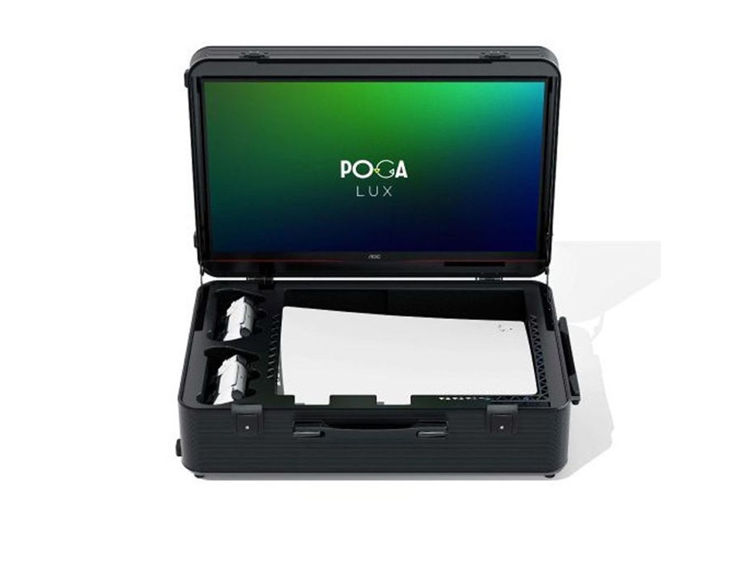 صورة POGA Lux Portable Gaming Monitor PS5 Kuwait Black  Ltd Edition