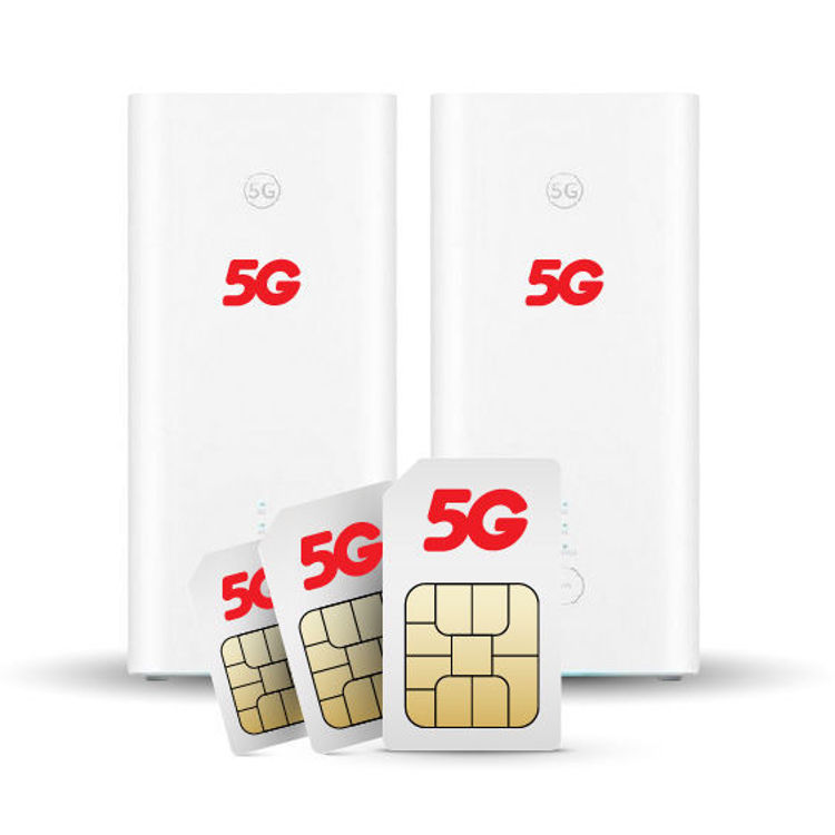 Picture of 2 SIMs Unlimited 5G Internet with 2 Routers of your choice