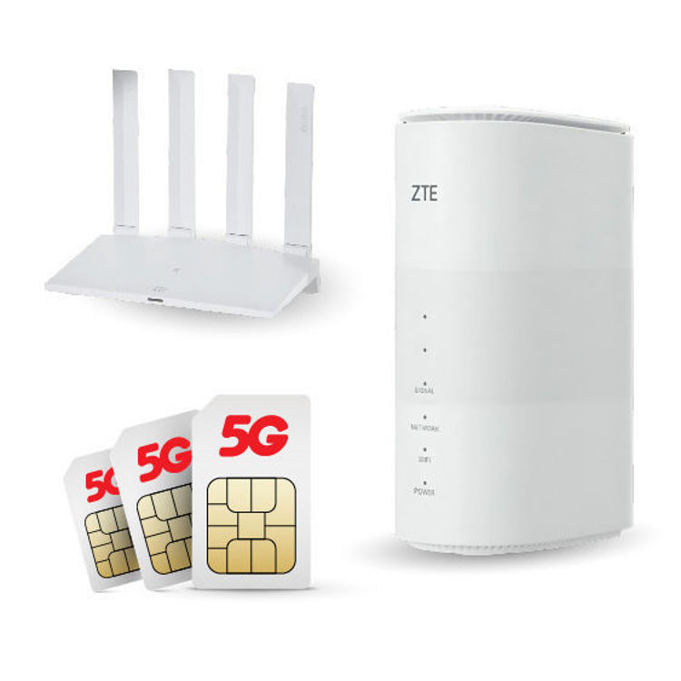 Picture of 2 SIMs Unlimited 5G Internet with 2 Routers of your choice